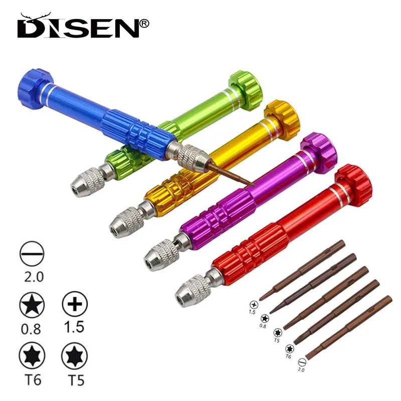 

Набор отверток 5 в 1, прецизионные магнитные мини-отвертки для часов