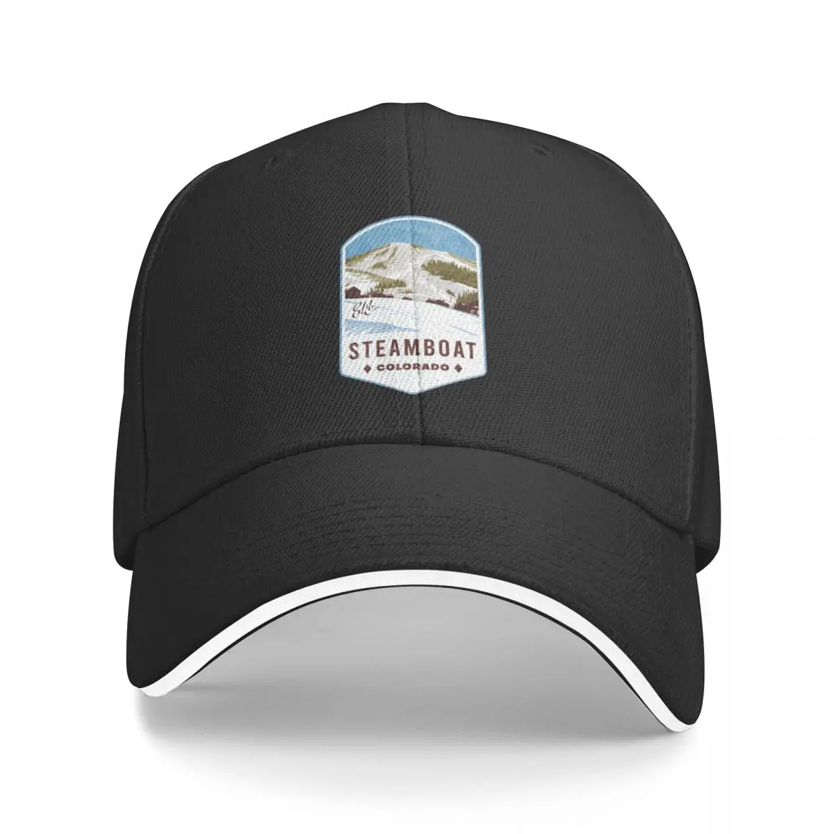 Лыжный значок Steamboat Colorado бейсболка солнцезащитная кепка шляпы дальнобойщика для