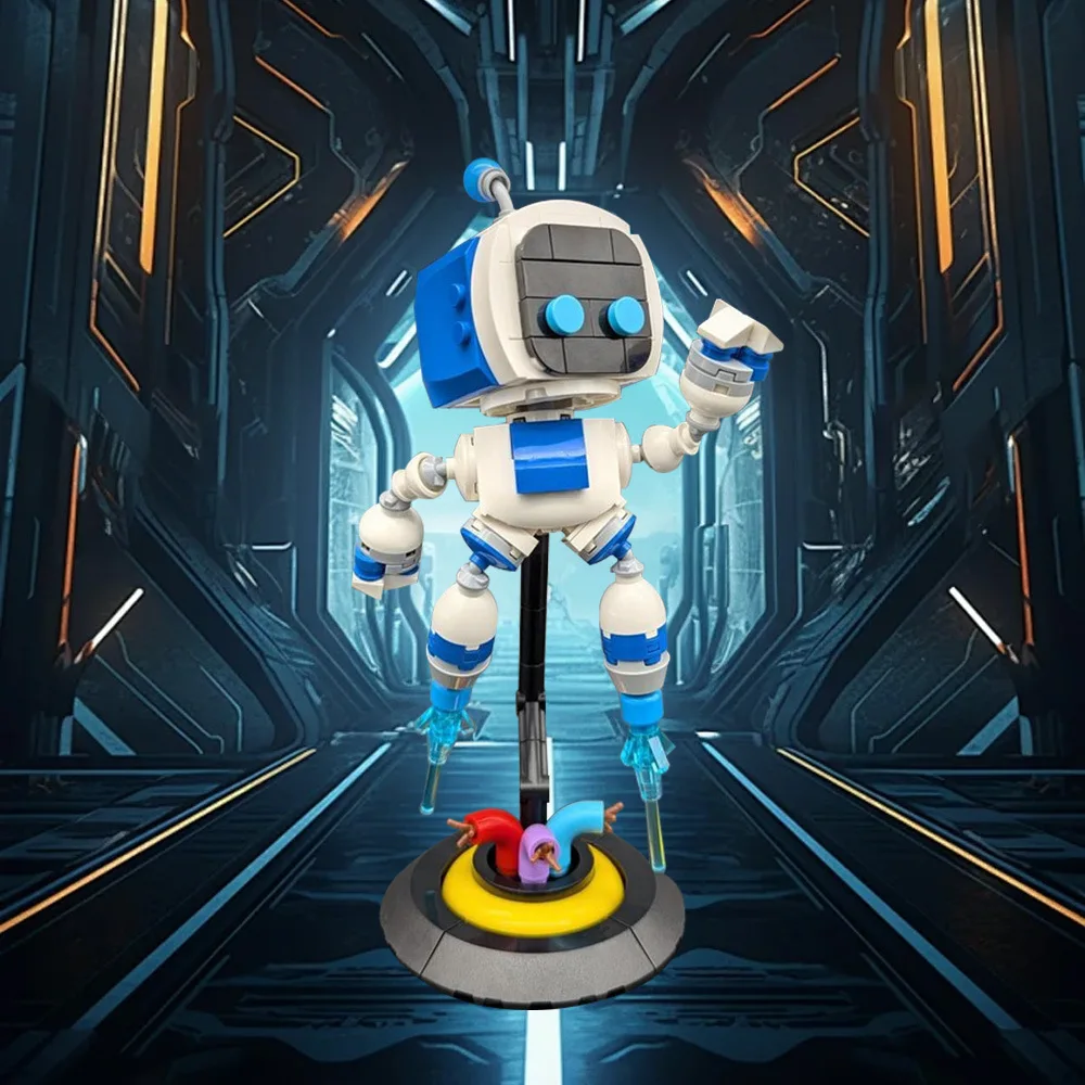 MOC Astro Bot модель строительного блока космическая приключенческая игровая фигурка