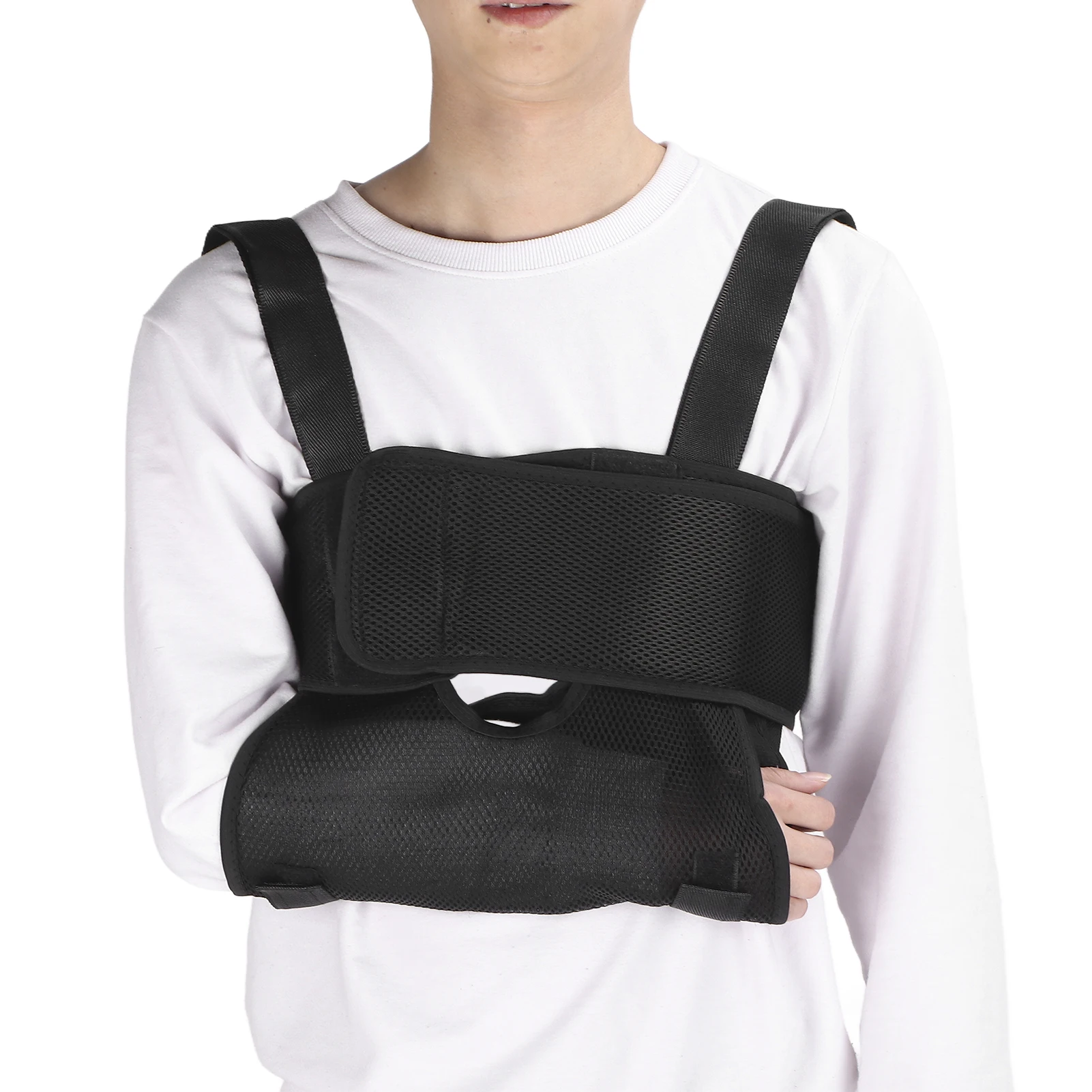 

Arm Sling Immobilizer Band Breathable Ergonomic Arm Sling Shoulder Immobilizer Brace Support for Broken Fractured Bones
