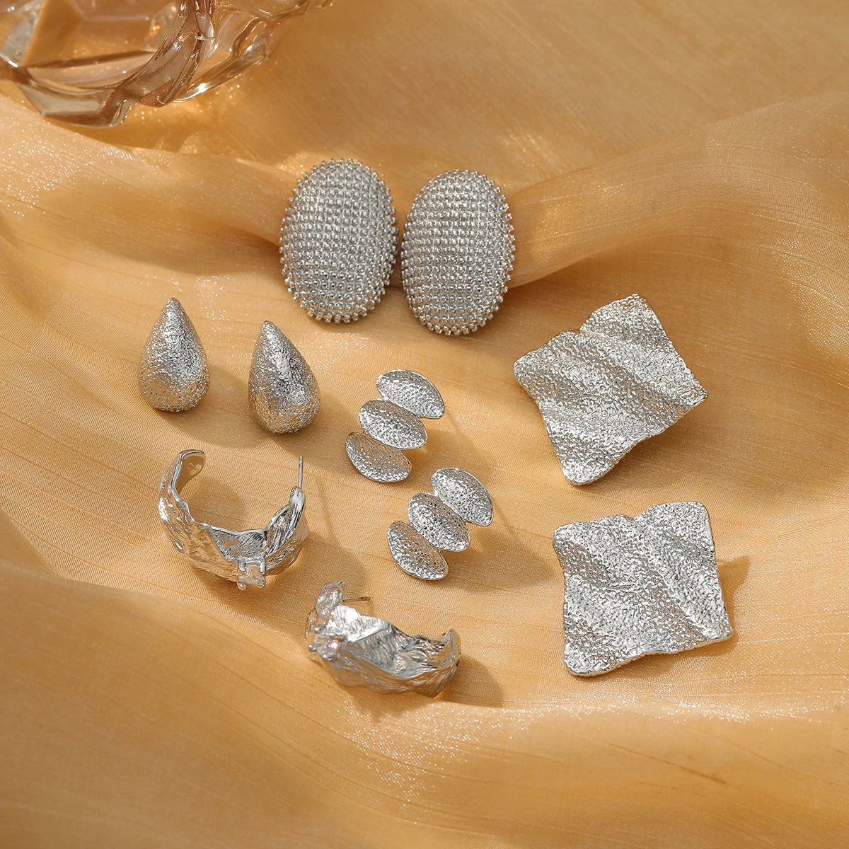 NIMAI панк овальные серьги-гвоздики из нержавеющей стали в форме яйца женские