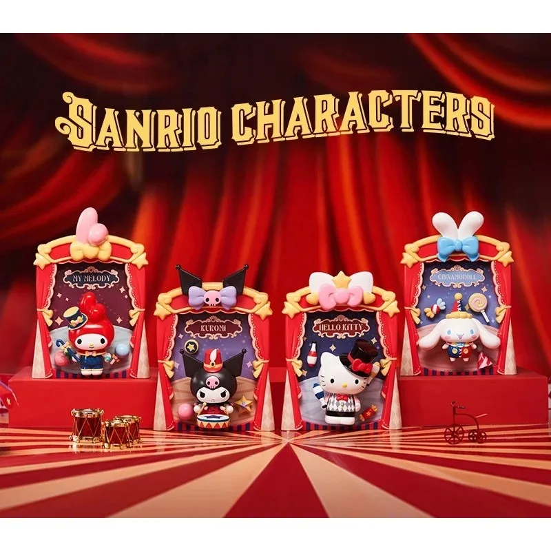 Sanrio Circus Series магнитные строительные блоки Kuromi Hello Kitty My Melody Cinnamroll мультяшная модель