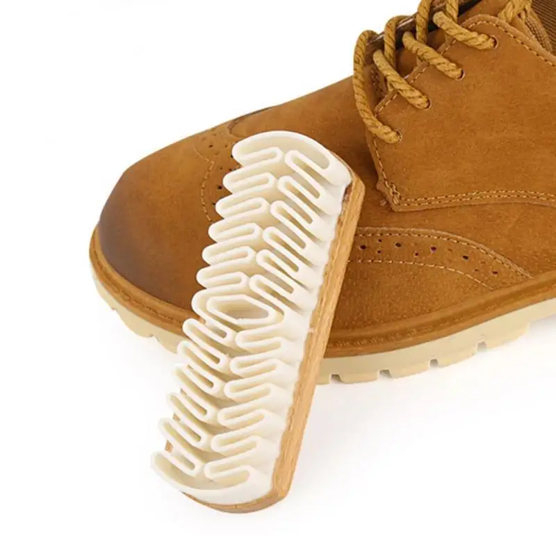 

1PCS Suede Shoe Brush Wood White Rubber Cleaning Scrubber Stain Eraser for Suede Nubuck Material Boots Bags Cleaner Tool