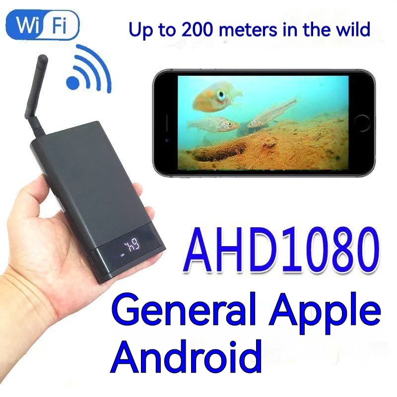 Беспроводная подводная рыболовная камера HD Wi-Fi видеозапись для IOS и Android APP