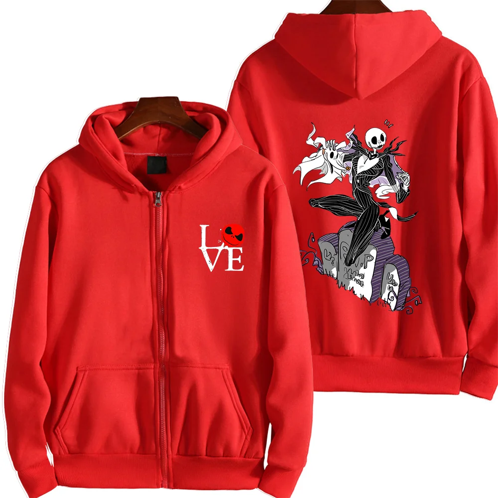 Толстовка с капюшоном принтом Кошмар перед Рождеством