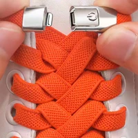 2022 new quick button shoelaces elastic no tie shoe laces for shoes lace metal snap lock kids adult flat shoestrings accessories