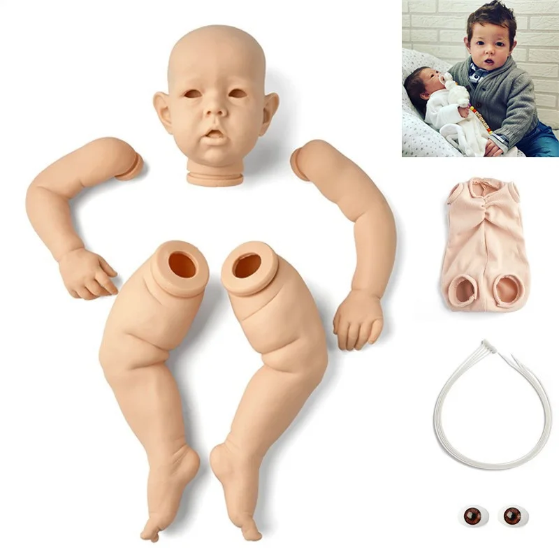 

ADFO 28'' Inch Reborn Baby Doll Kit Liam Lifelike Toy Vinyl Unpainted Semi-finished Parts Blank Kits Gift For Girl Toys LoL
