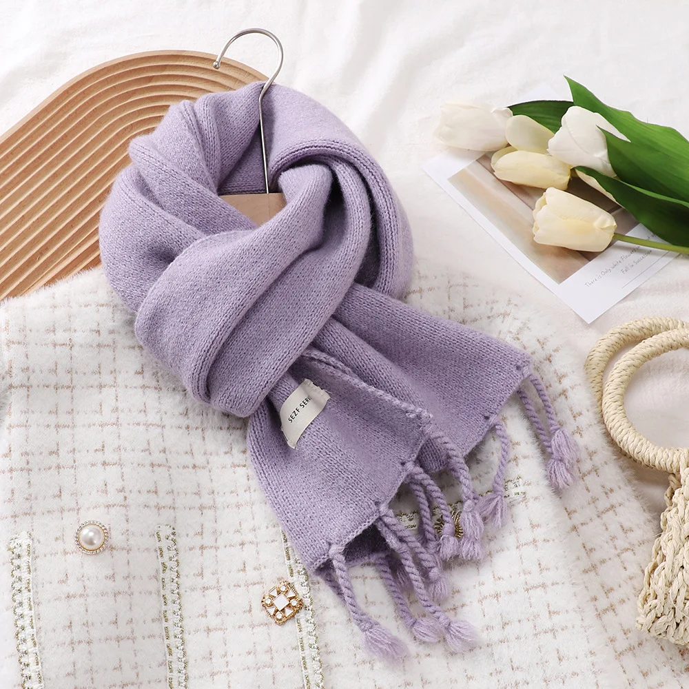 

Thick Plaid Cashmere Women Scarf Long Winter Warm Pashmina Shawl and Wraps Female Casual Poncho Bufanda with Tassel Echarpe 2022