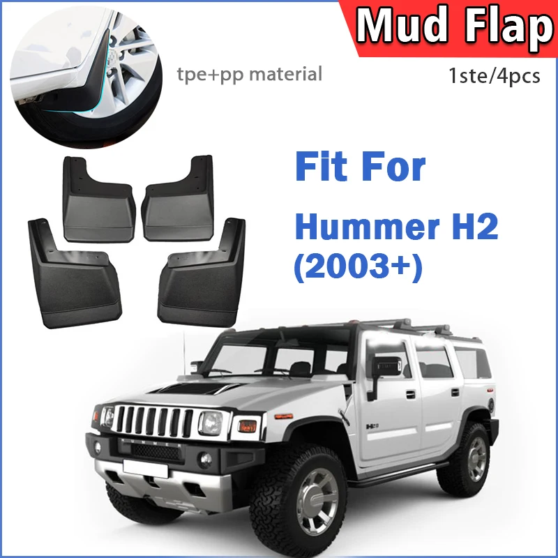 Фото 2003 2004 2005 2006 2007 2008 2009 Для Hummer H2 Брызговики Брызговики Крылья Брызговики Автомобильные аксессуары Передние и задние 4 шт. №1