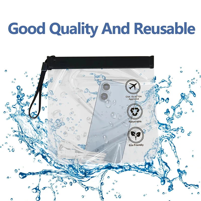 Прозрачная дорожная непромокаемая женская сумка для путешествий многоразовая