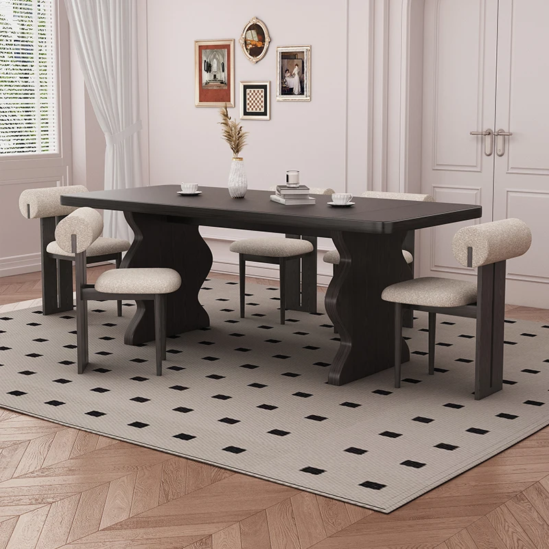 Уникальные роскошные стулья стол для кухни современный прямоугольный обеденный