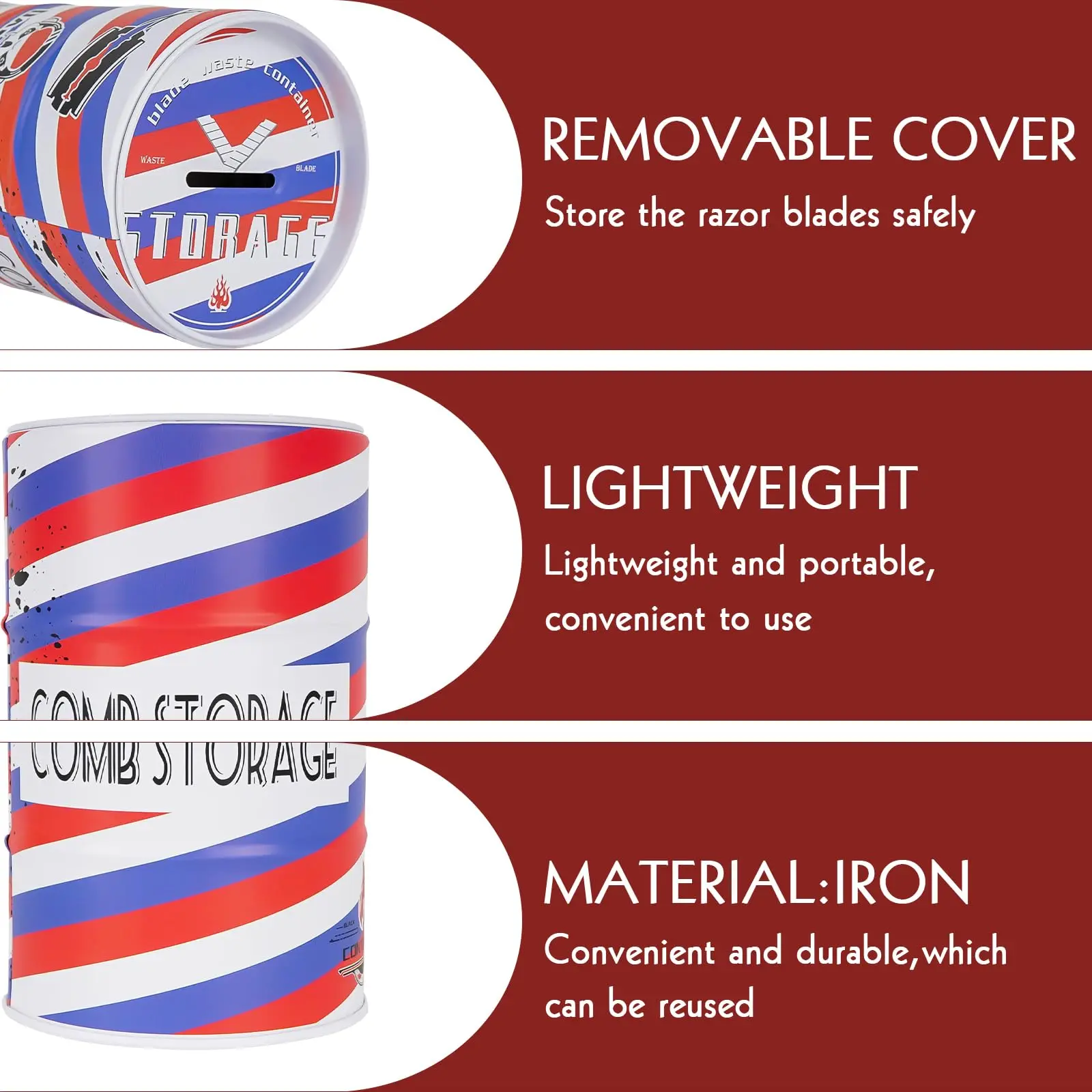 Коробка-дозатор для лезвий чехол удаления бритвы парикмахерская вместительный