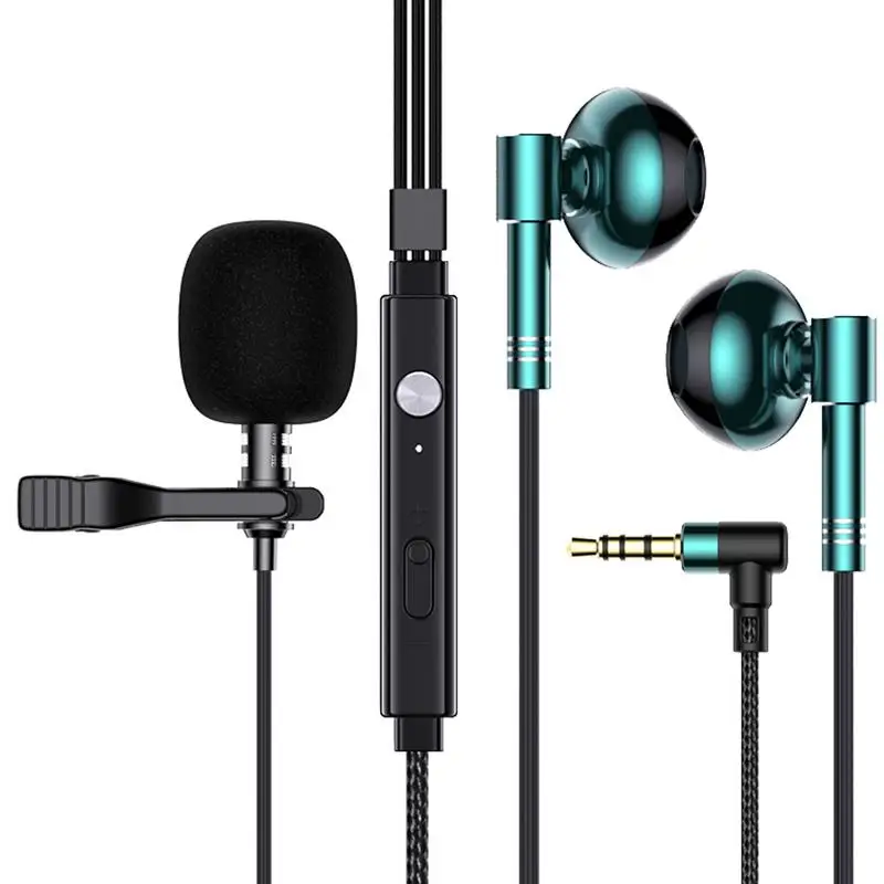 

Lavalier Microphone Handsfree Condenser Microphone Clip On Vocal Recording Lapel Mic Wired Studio Microphone Lapel Microphone