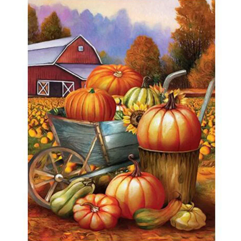 

Набор для алмазной вышивки «Тыква Стразы»