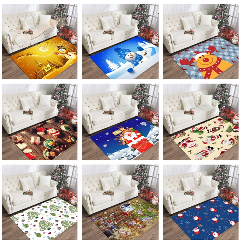 

Merry Christmas party Carpets for Living Room Bedroom Area Rug Kids Room Decor Carpet Home Hallway Rugs Child Bedside Floor Mats