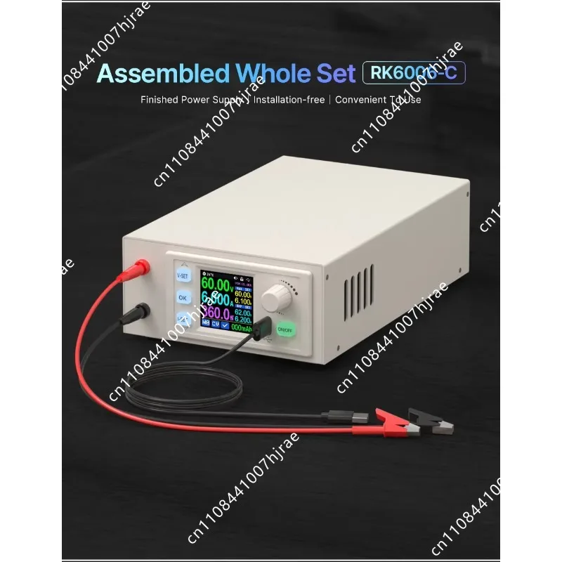 Фото RK6006-C Прецизионный импульсный регулятор напряжения AC-DC, лабораторный источник питания 0-60В 6А, цифровой стабилизатор для зарядки аккумуляторов, обслуживания и тестирования №5