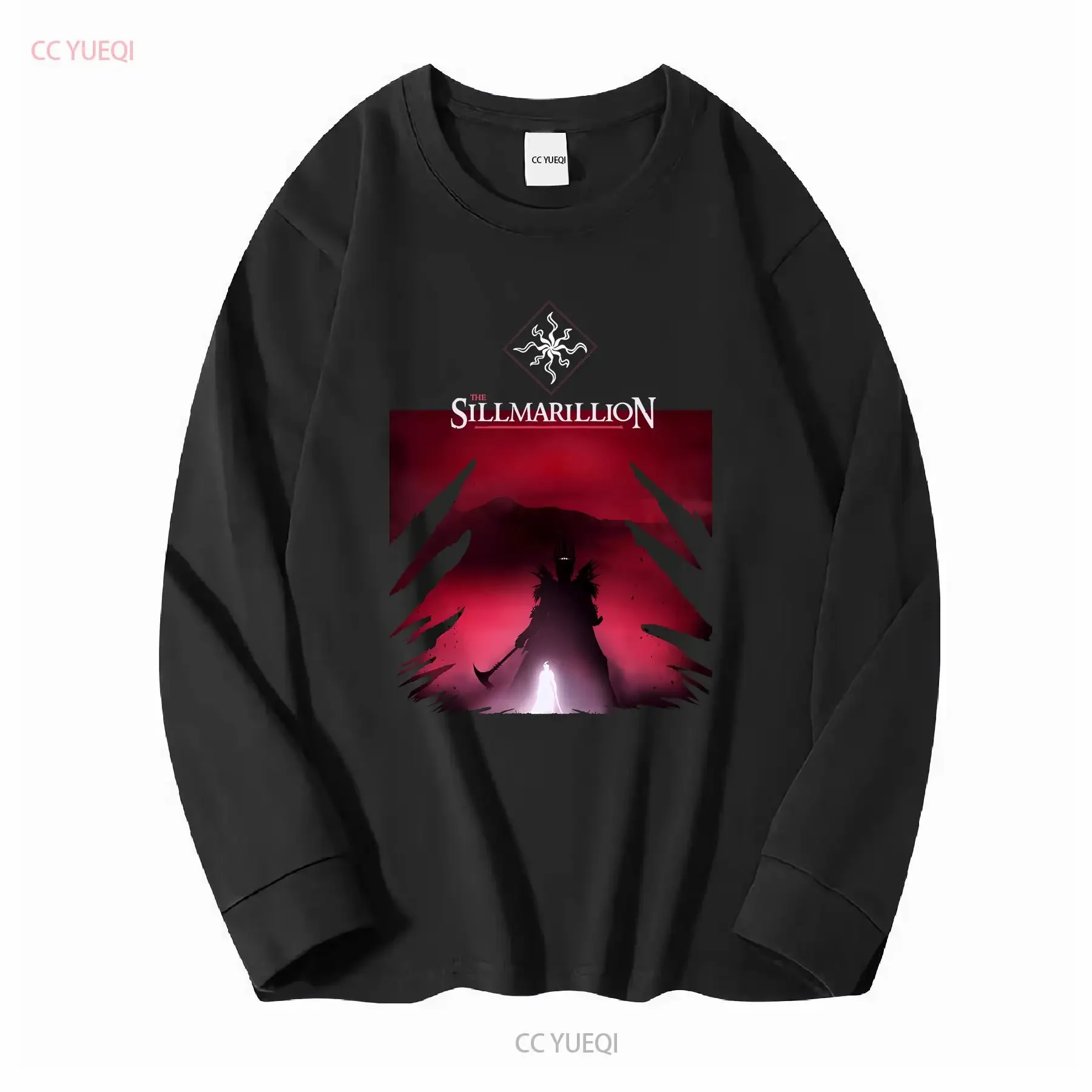 Фото Футболка The Silmarillion by J R Tolkien, размер S 5XL, винтажный потертый мужской растягивающийся повседневный топ для повседневной носки, удобный №3