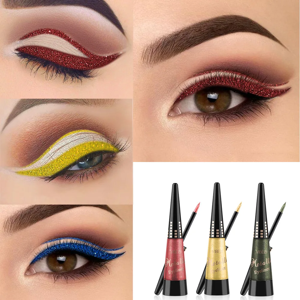 

1PCS Pro Eyeliner Waterproof Liquid Type Makeup Eye Liner Nature Long Lasting For Women Beauty Cosmetics 6 Colors