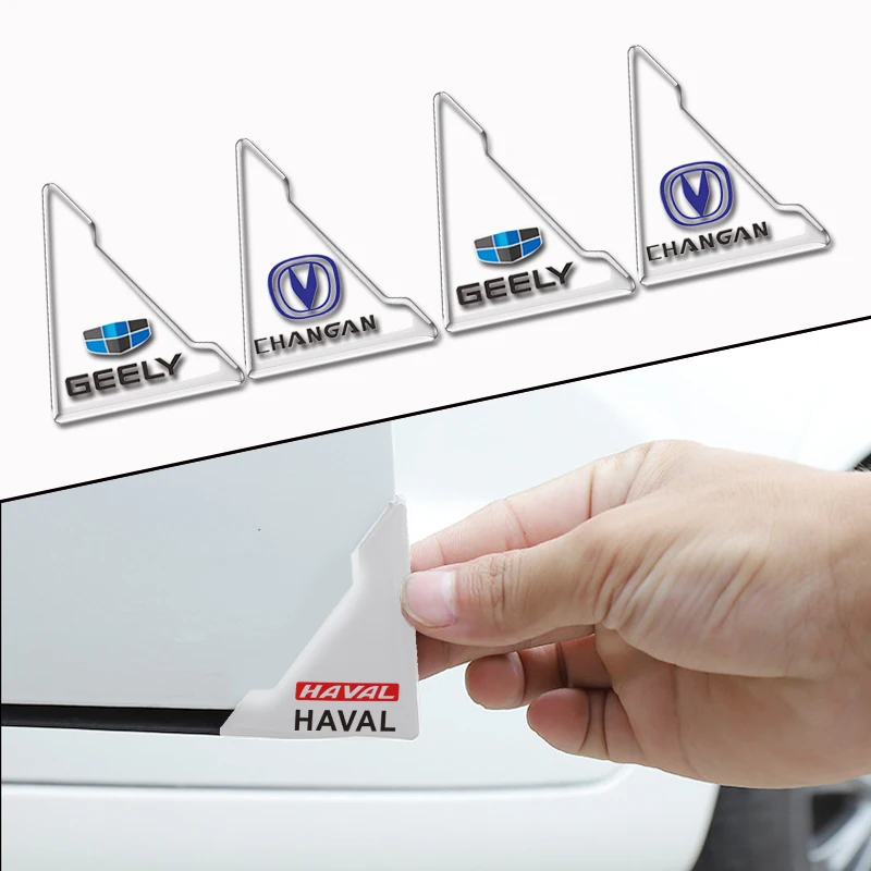 

2pcs Car Styling Transparent Door Foot Sticker for VW T5 T4 T6 Golf 5 Interior Passat B6 Polo Golf Mk4 Mk7 Caddy Car Accessories