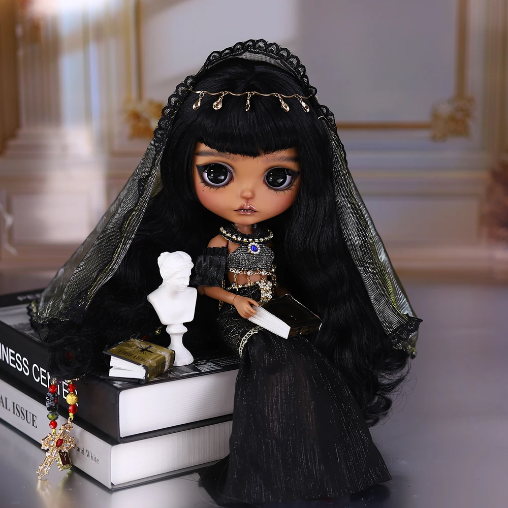 Фото Кукла ICY DBS Blyth, масштаб 1/6, 30 см, черные глаза, ручная роспись макияжа, черные волосы, различные стили, варианты кукол в обнаженном виде и т.д. №3