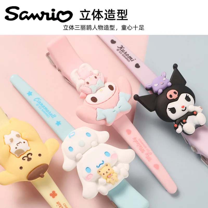 

Sanrio Anime Peripheral Kawaii Cute Cartoon Cinnamon Roll Kulomi Long Barrette Clip Creative Bang Clip Festival Gift Wholesale