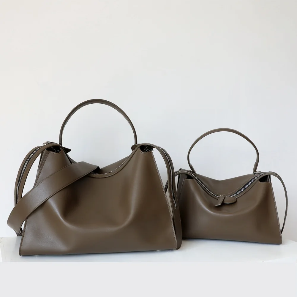 Designer calfskin large capacity handbag shoulder messenger bag women's fashion bag