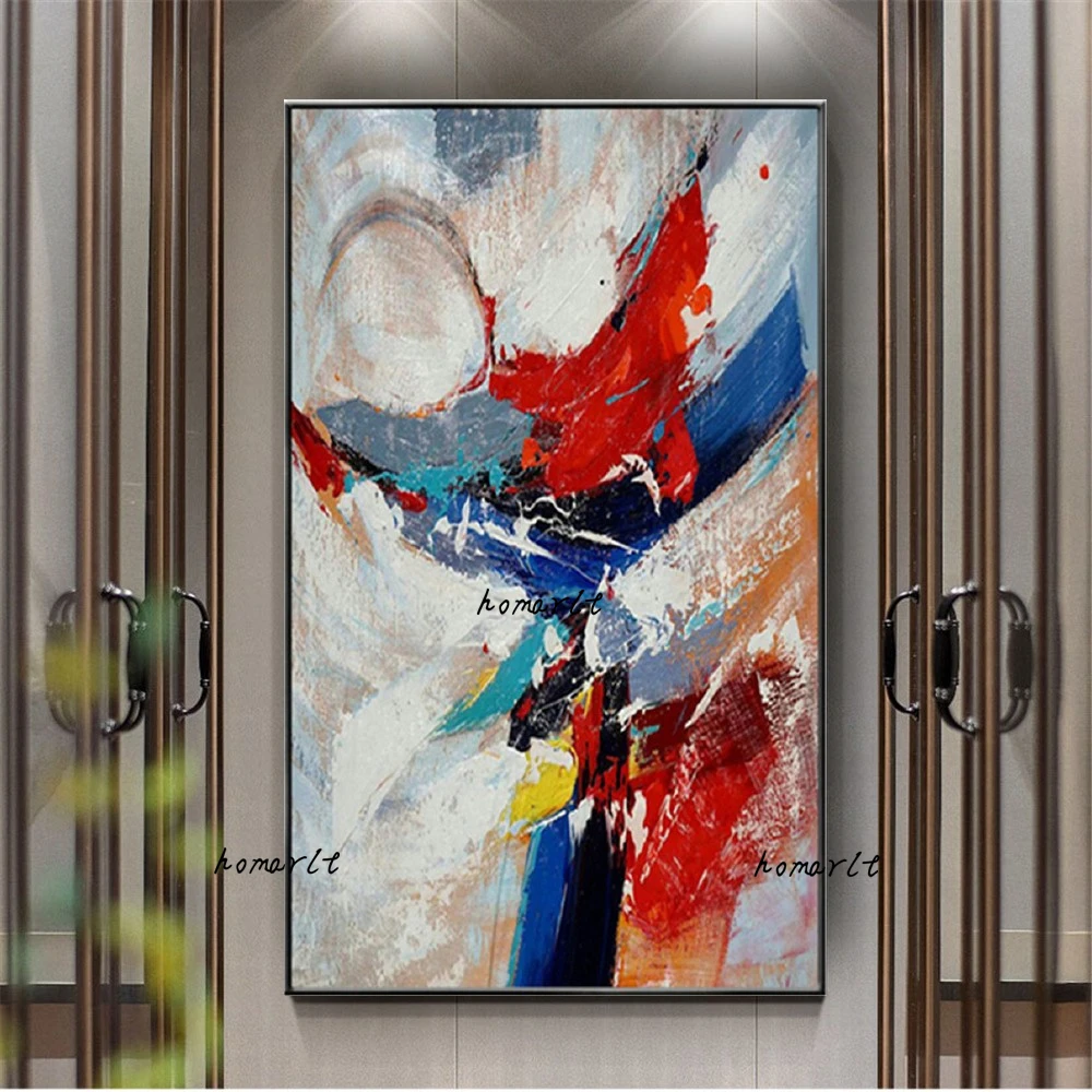 100% ручная роспись Абстрактная Большая картина маслом на холсте Современные