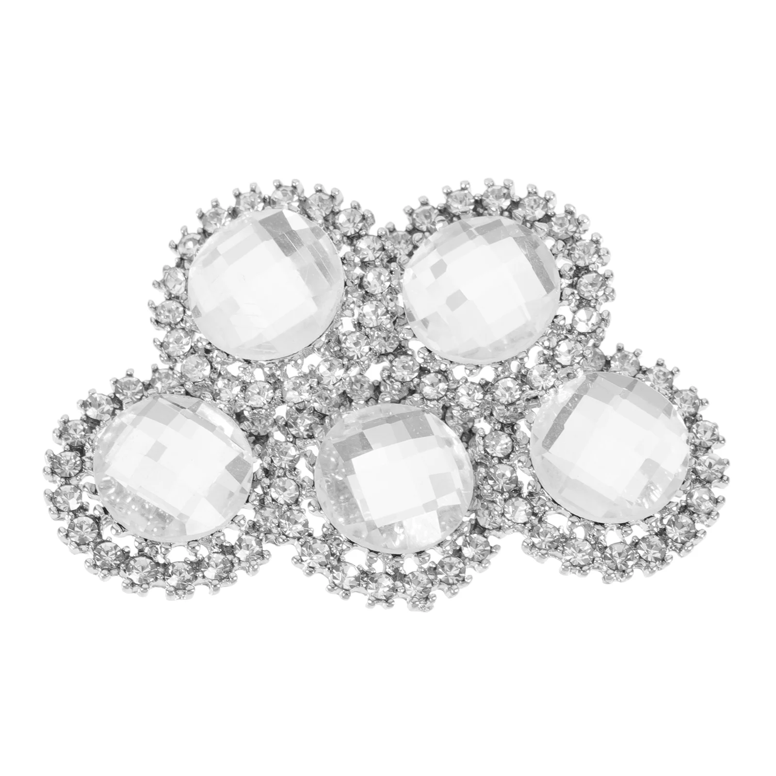 

Buttons Diy Clothes Rhinestone Crystal Sewing Embellishments Replaceable Wear Resistant Elegant Pearl Decorative Flower Clothing