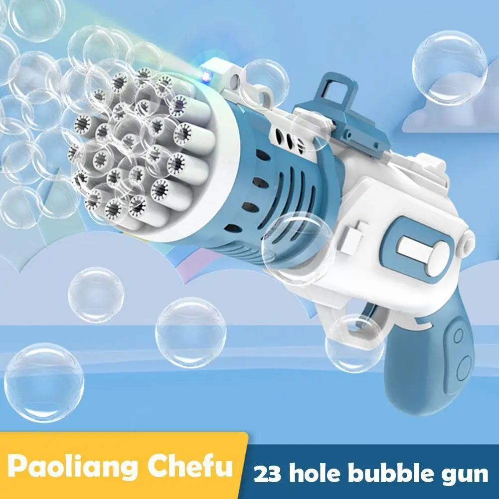 

Bubble Gun Electric Automatic Soap Rocket Bubbles Machine Toys Outdoor Toy Party Portable Light Kids Gifts Children LED Blo D2W7