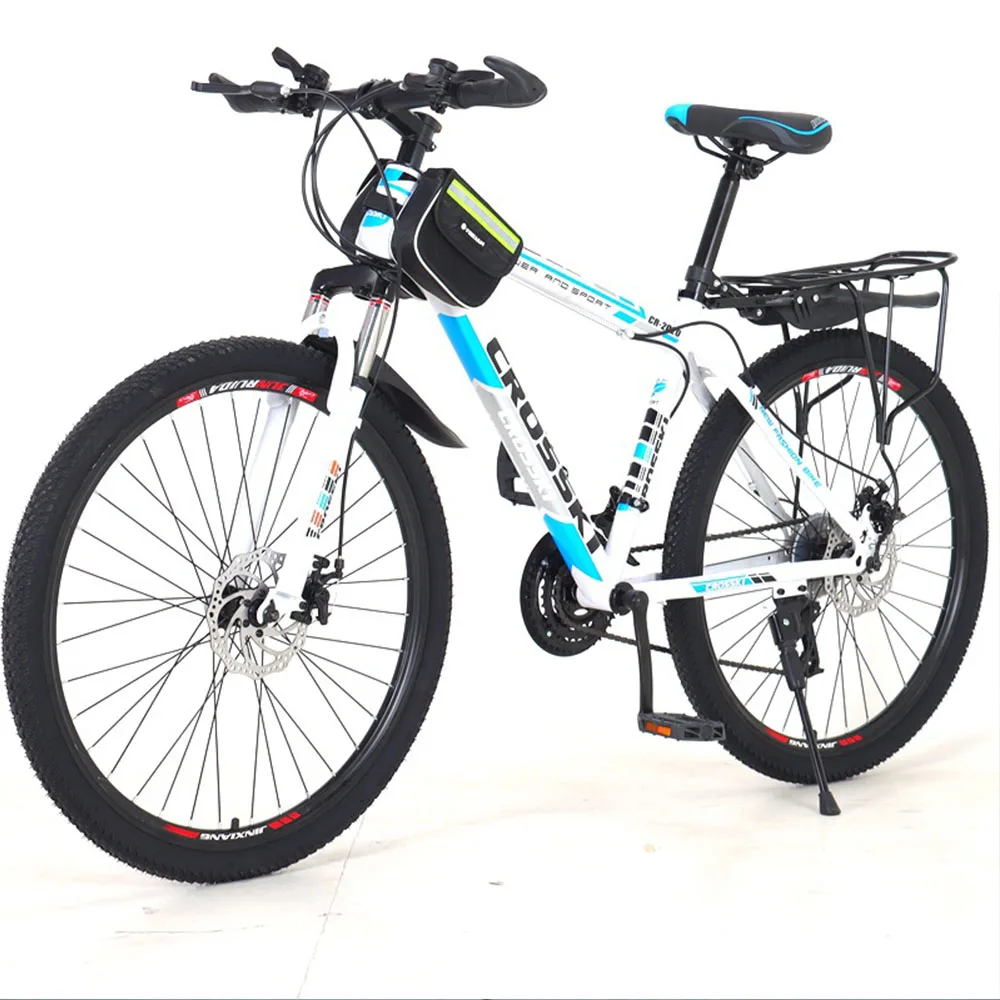 

Change Speed Mountain Bike Dual Disc Brake Bicycle Front And Rear Mechanical Disc Brakes Bike Rigid Frame Carbon Steel Bicycle