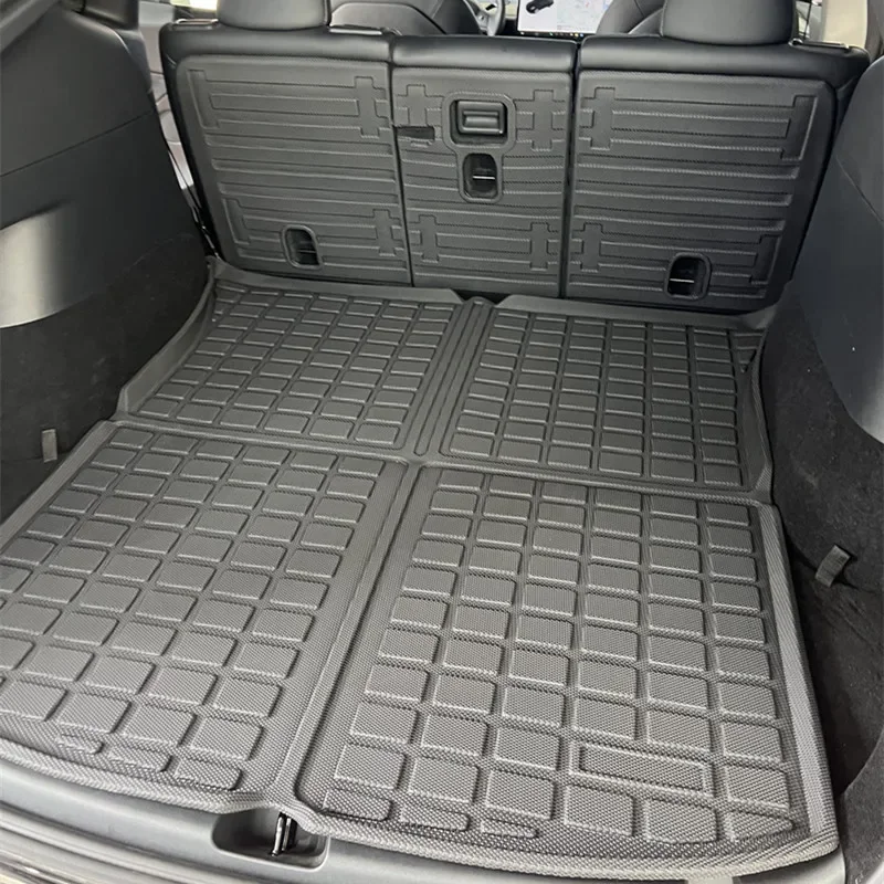 

for Tesla Model Y Rear Seats Back Protector Anti-Kick Mats TPE Seat Cover & Trunk Mats Foot Pad Model Y 2022 Accessories