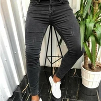 european and american men stretch small foot jeans skinny black mens jeans new spring autumn slim fashion leisure fitness pants