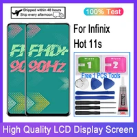 original for infinix hot 11s x6812 lcd display touch screen digitizer replacement