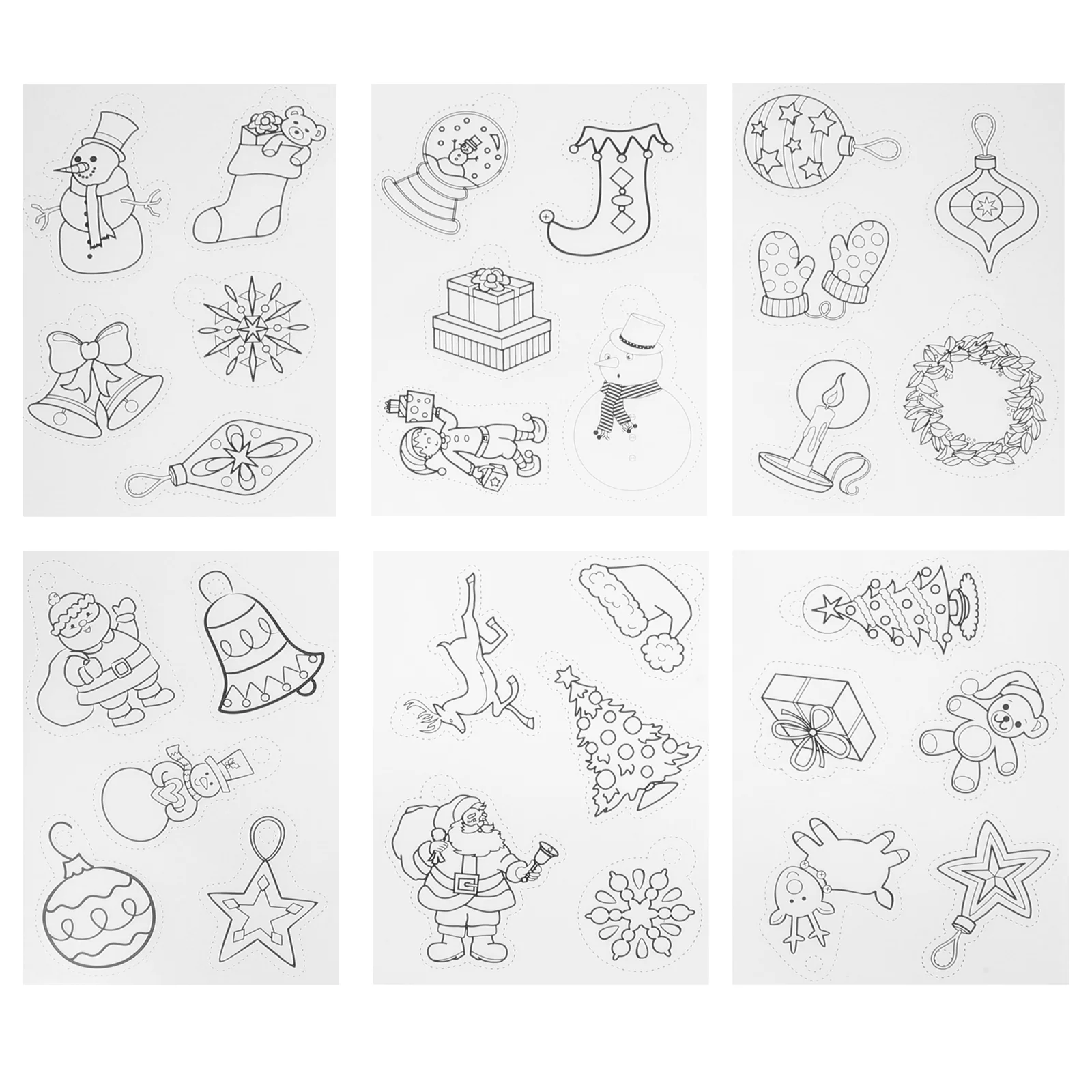 

1 Set Shrink Art Crafts Pieces Xmas Heat Shrink Sheets Accessories