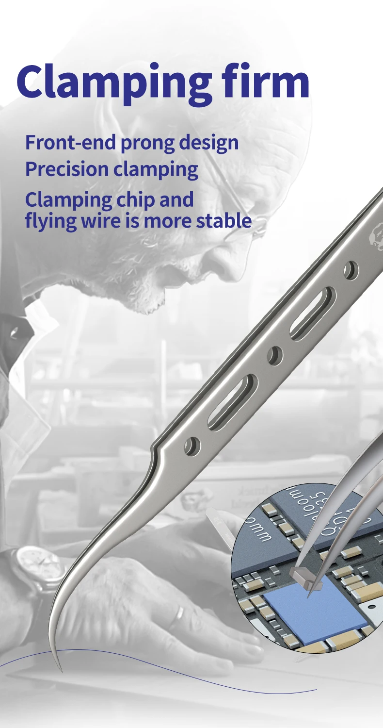 Механический магнитный Пинцет для ремонта отпечатков пальцев