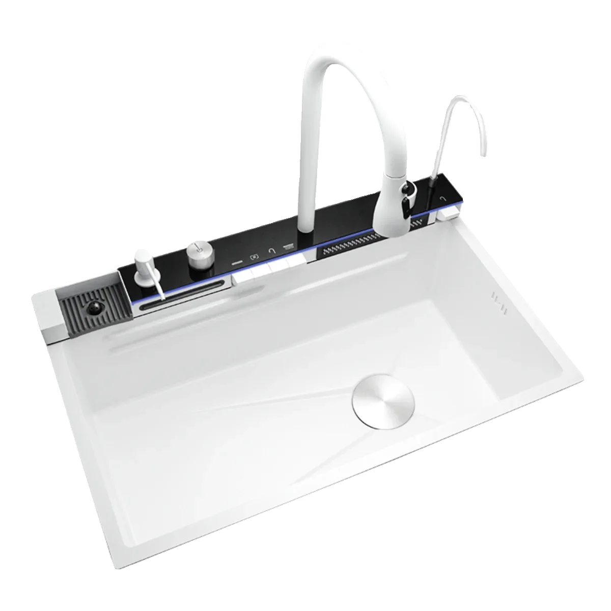 Пианино с цифровым дисплеем летающий дождь водопад сотовый узор белая раковина