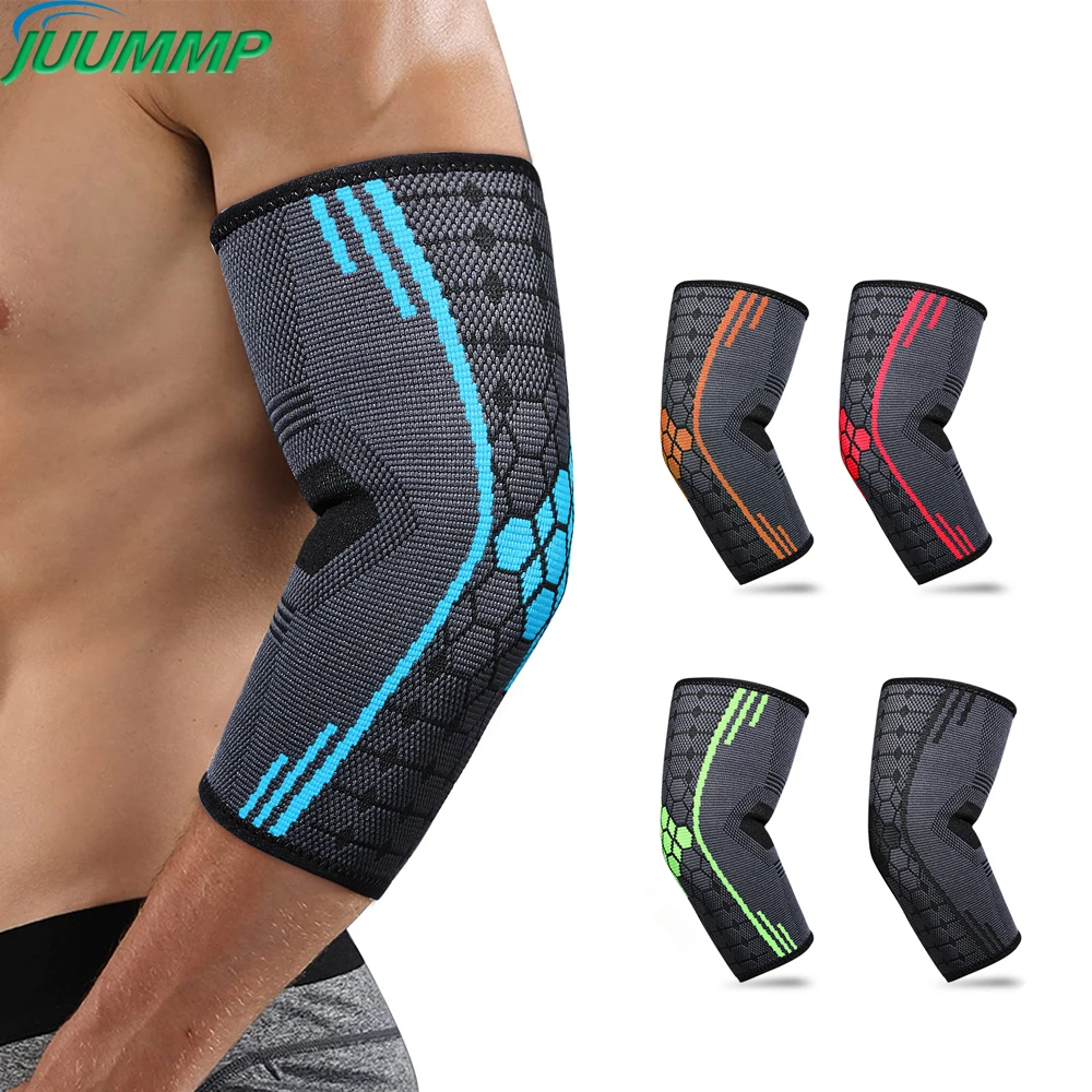 

Elbow Brace Compression Support Elbow Sleeve Pad for Tendonitis Tennis Elbow Protector Reduce Pain Basketball Volleyball 1Pcs