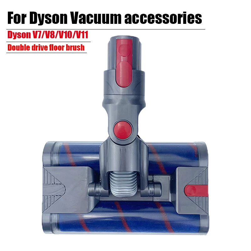 For Dyson V11 V10 V15 accessories electric motorhead V8 double roller brush mop floor brush V6 V7 Cyclone vacuum cleaner parts
