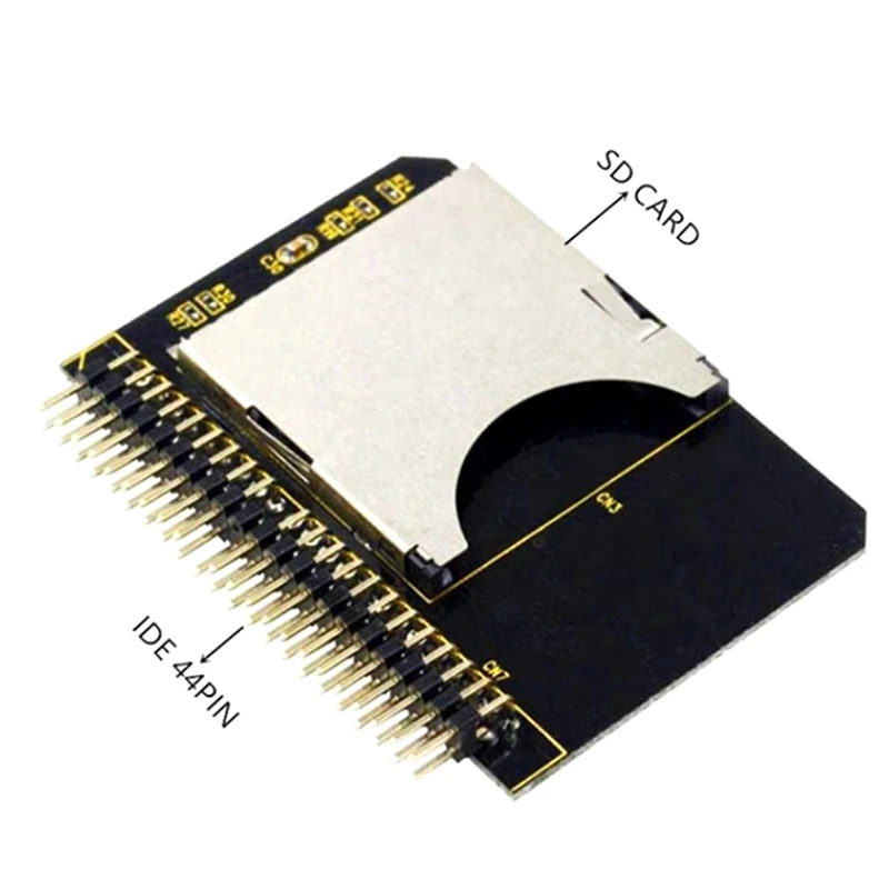 

Адаптер для карт памяти SD на IDE, 44 контакта, адаптер преобразования карты для ноутбуков SDHC/SDXC/MMC на IDE, 2,5 дюйма, 44 контакта, Штекерный конвертер