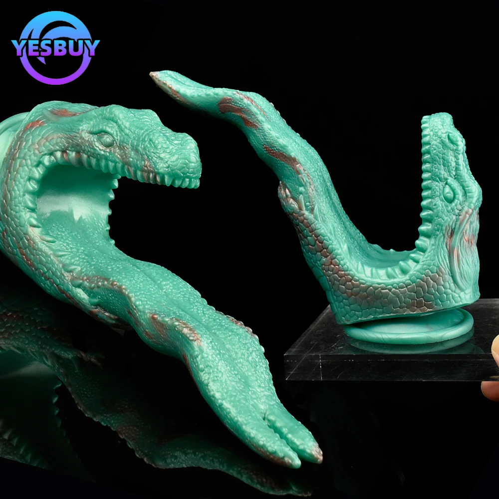 YESBUY реалистичный пенис с языком дракона двойная головка анальные секс-игрушки