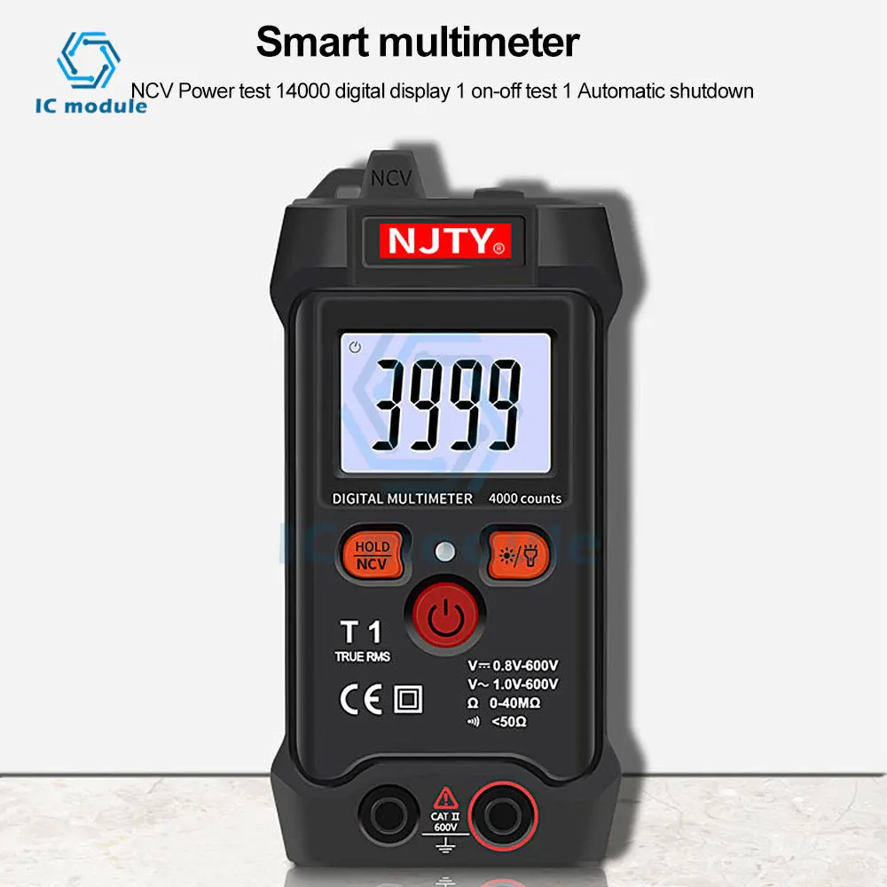

Digital Multimeter Auto-Ranging Voltmeter Smart Electrical Tester NCV AC/DC Voltage & Current
