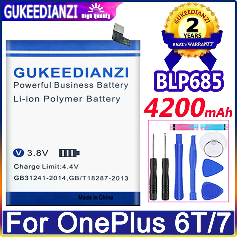 

Аккумулятор GUKEEDIANZI BLP685 BLP633 BLP637 BLP571 BLP597 для ONEPLUS 6T One Plus 6T One Plus 71 A0001 2 3 5/5T 6 6T/7 аккумуляторов