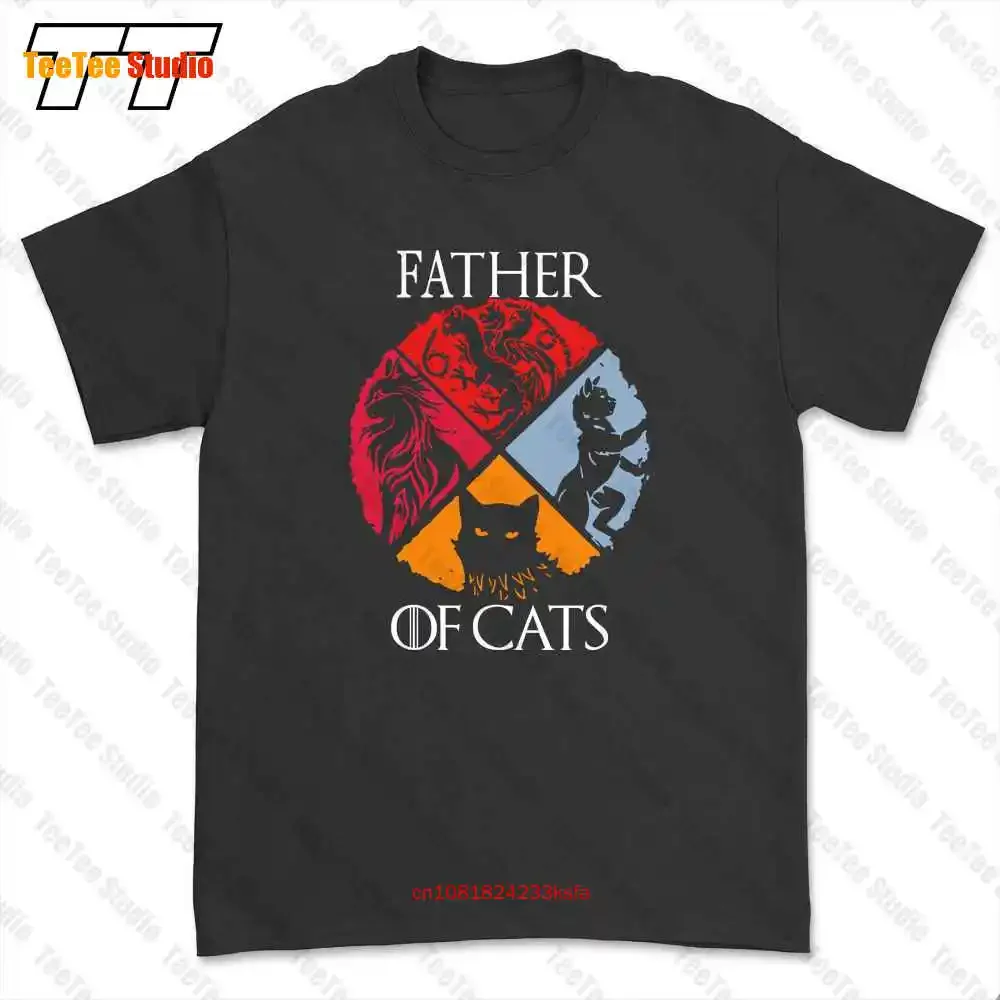 Футболка Отец кошек есть кошка в подарок на день отца DWW9