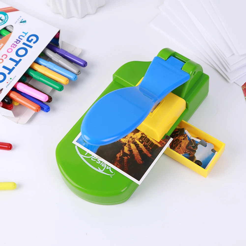 

Креативная машина для изготовления пазлов, тиснение, дырокол для цветов для детей, сделай сам, фоторезак ручной работы, Обучающие игрушки, п...