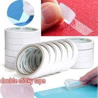 10pcs 8m double sided tape white super strong double sided adhesive tape paper strong ultra thin high adhesive cotton