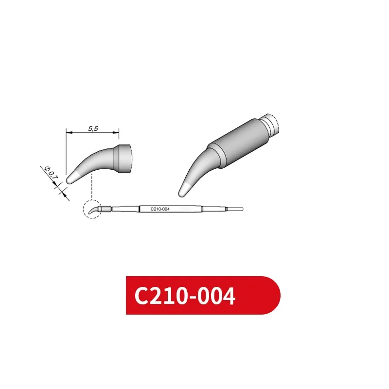 C210-004 Паяльные жала совместимые с JBC SUGON AIFEN A5/A9/A9pro/A10/T21/A902/T26D/T3602 сменные для
