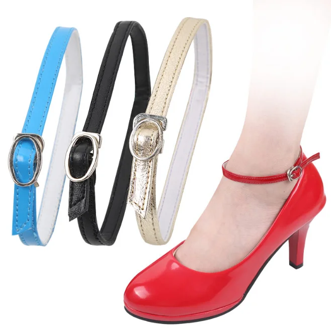 

Charm Women Creative Design Convenient Leather Shoes Belt Ankle Shoe Tie Lady Strap Lace Band For Holding Loose High Heels
