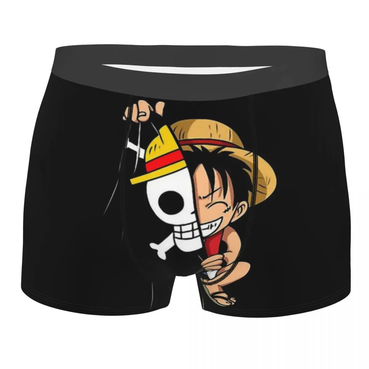 

One Piece Monkey D. Luffy Japanese Anime Luffy Funny Underpants Homme Panties Men's Underwear Sexy Shorts Boxer Briefs