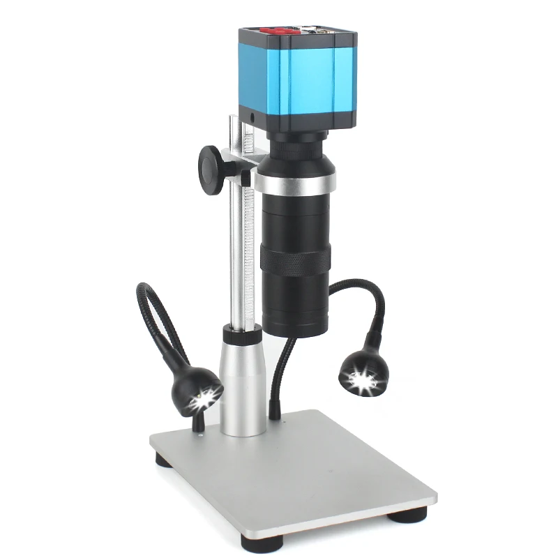 

Цифровой видео монокулярный микроскоп HDMI USB камера с непрерывным увеличением 130X C-Крепление объектива для пайки фотоэлементов ремонтный инструмент SR