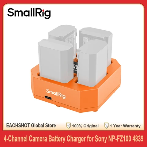 SmallRig 4-канальное зарядное устройство для аккумуляторов Sony NP-FZ100